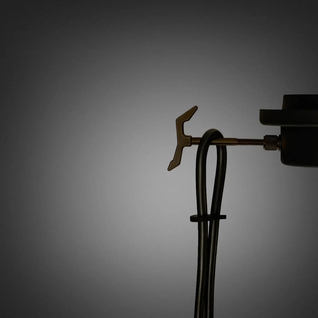 Suspension Hooked 1.0 Large coloris pierre en bronze fumé, câble de 2 m #couleur_gris
