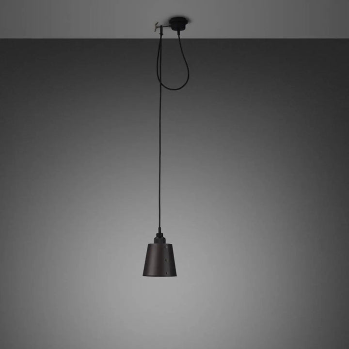 Suspension Hooked 1.0 Small à abat-jour graphite, finition bronze fumé #couleur_gris