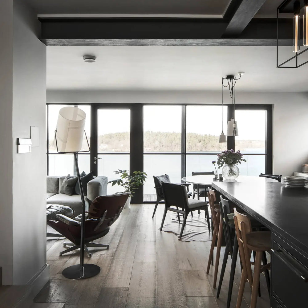 Suspension Hooked 3.0 dans un intérieur #couleur_argent