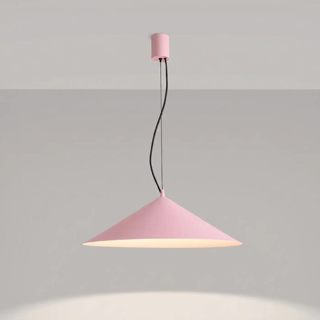 Suspension FINT rose allumée, suspendue