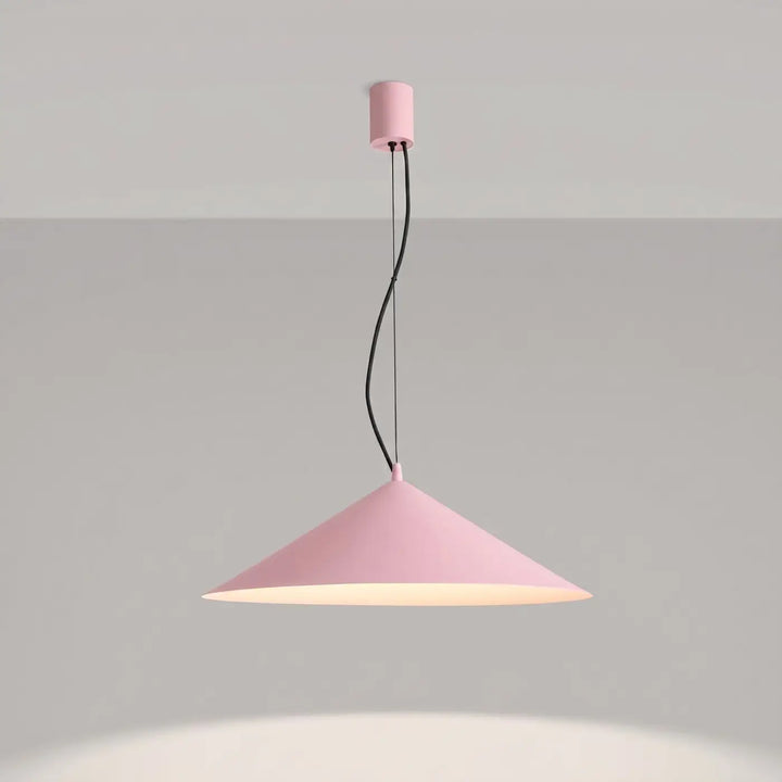 Suspension FINT rose allumée, suspendue