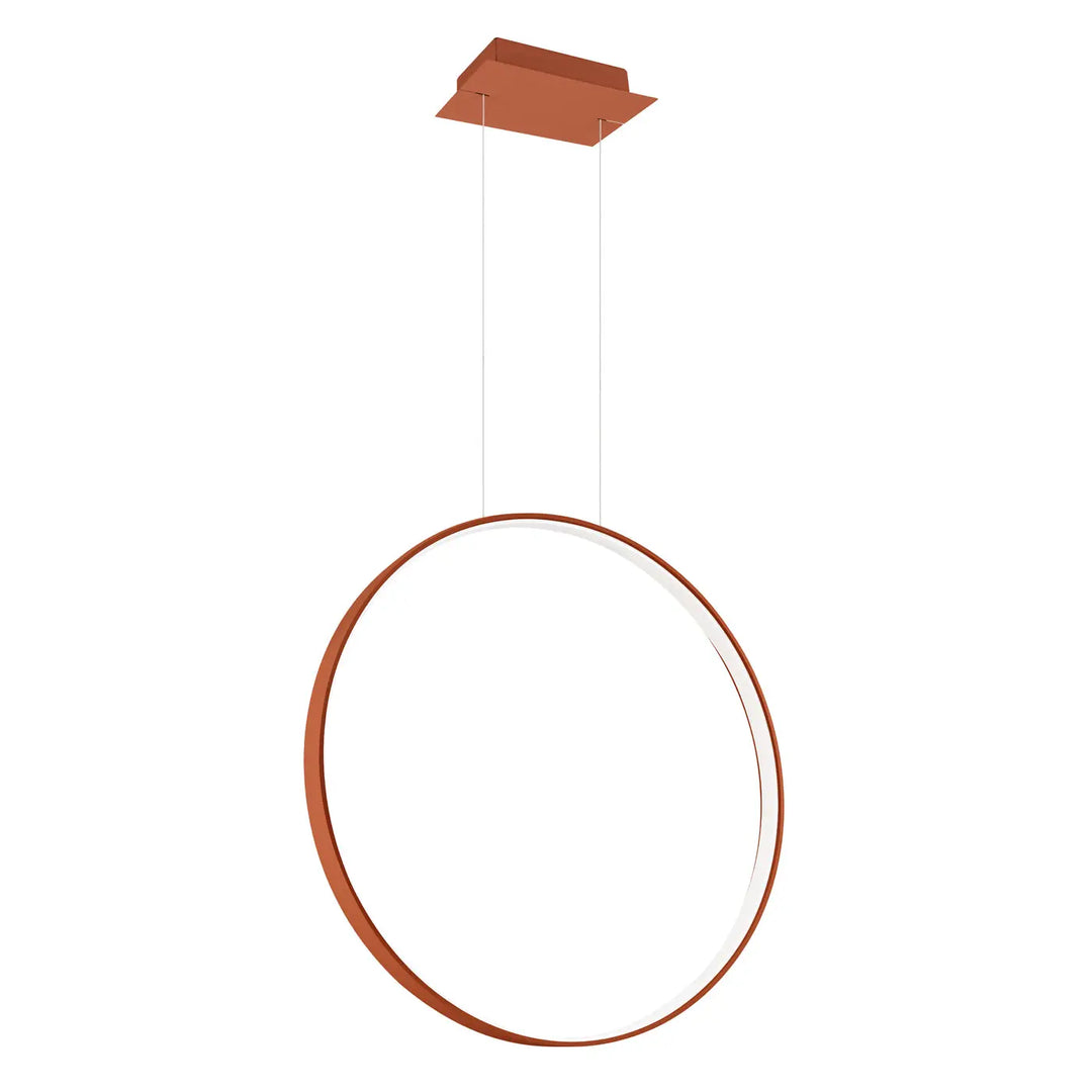 Suspension anneau RIO ocre rouge vue d'ensemble