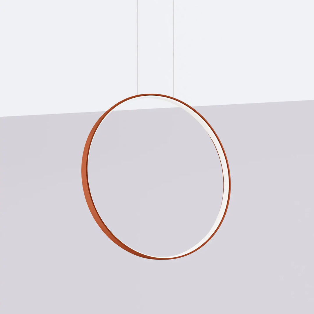 Suspension anneau RIO ocre rouge éteinte, suspendue