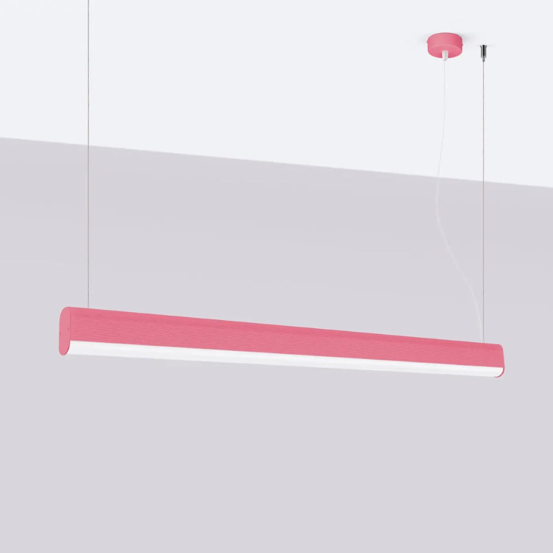 Suspension FARGE rose éteinte, vue en perspective