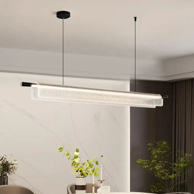 Suspension LED contemporaine pour cuisine ou bureau

