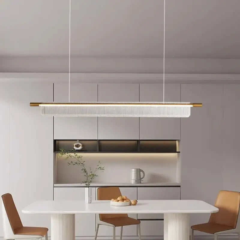 Suspension LED contemporaine pour cuisine ou bureau

