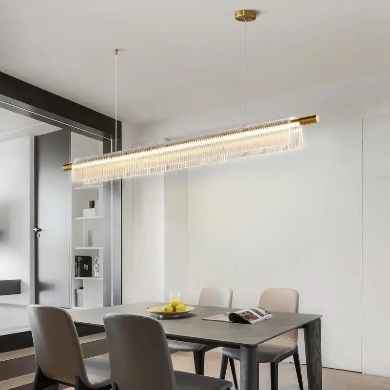 Suspension LED contemporaine pour cuisine ou bureau

