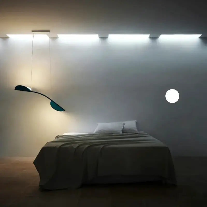 Suspension led design sculptural minimaliste moderne