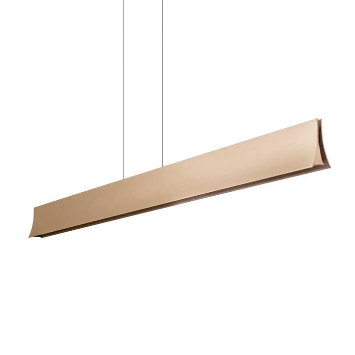 Détail du profil concave de la suspension Bravo dorée