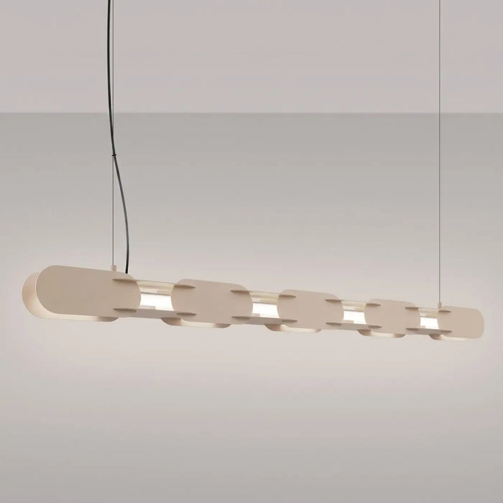 Suspension CHAIN taupe allumée, suspendue