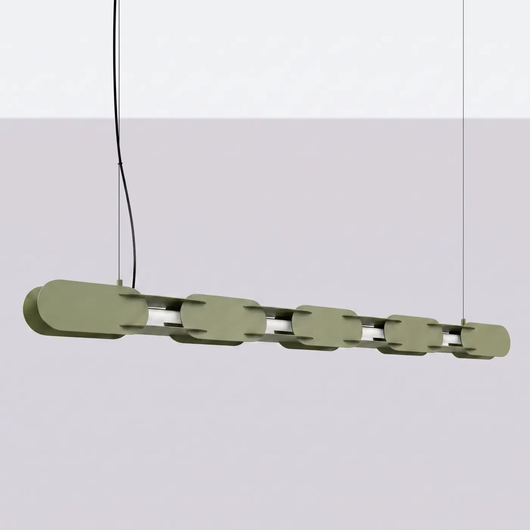 Suspension CHAIN vert olive éteinte, suspendue