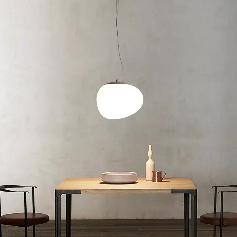 Suspension led blanche douce et raffinée style élégant