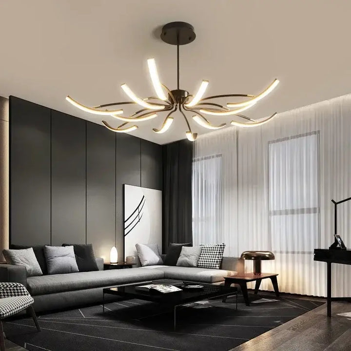 Nordic Classic Ceiling Chandelier Dimmable for Living Room Bedroom Pendant Lights Home Decor Indoor Lighting Lusters
