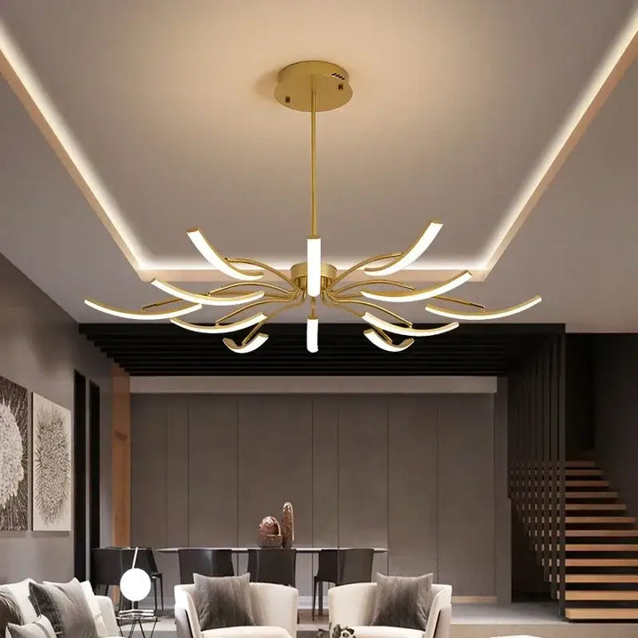 Nordic Classic Ceiling Chandelier Dimmable for Living Room Bedroom Pendant Lights Home Decor Indoor Lighting Lusters