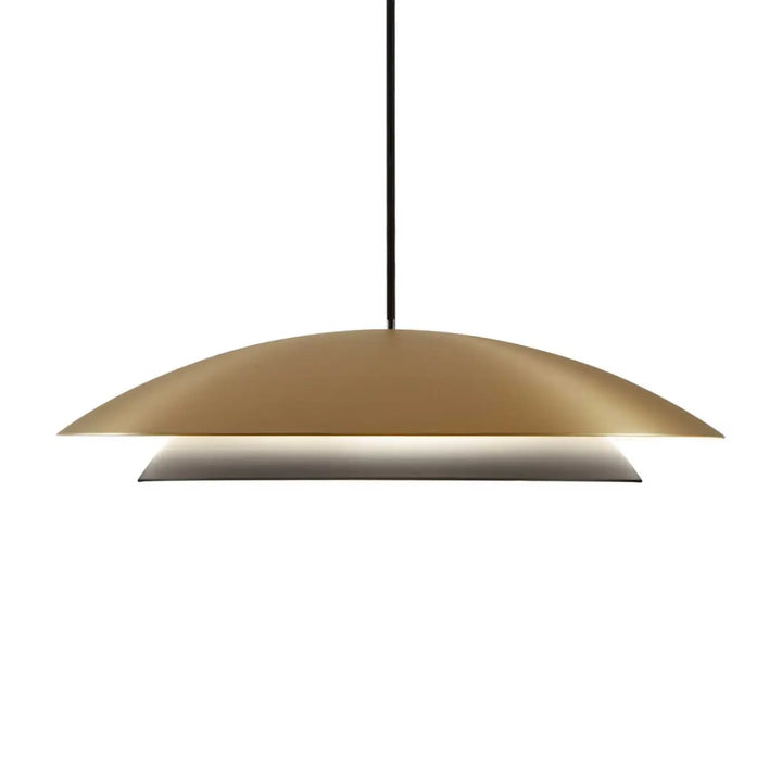 Suspension Noway ronde en acier doré #couleur_dore