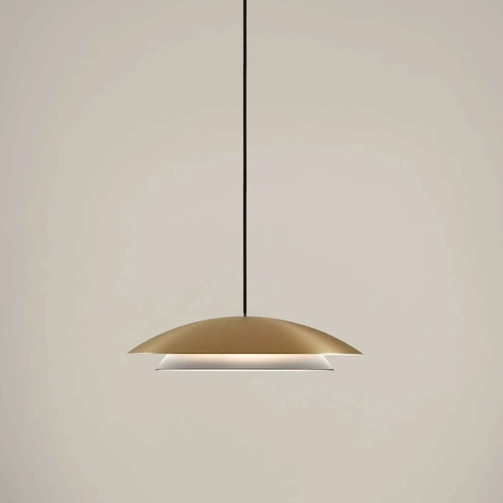 Suspension Noway LED en acier doré #couleur_dore