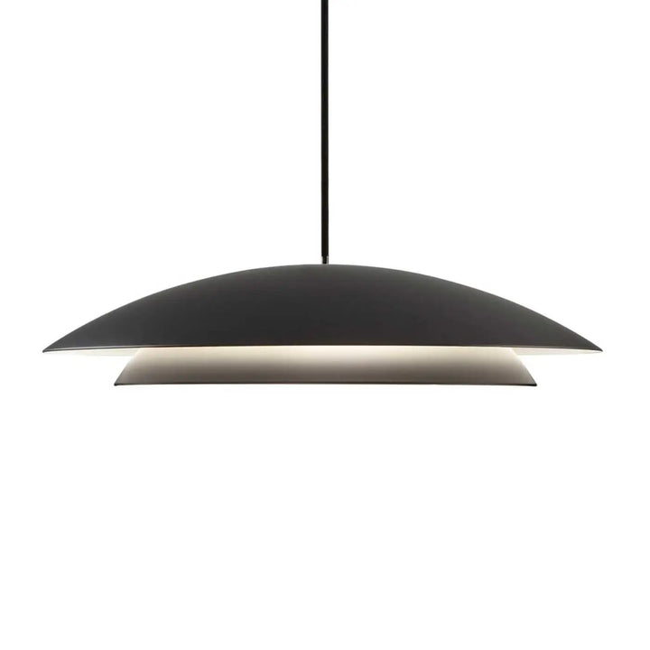 Suspension Noway ronde en acier noir #couleur_noir