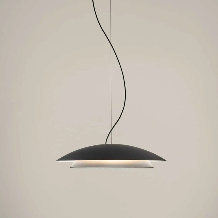 Suspension LED ronde Noway noire #couleur_noir