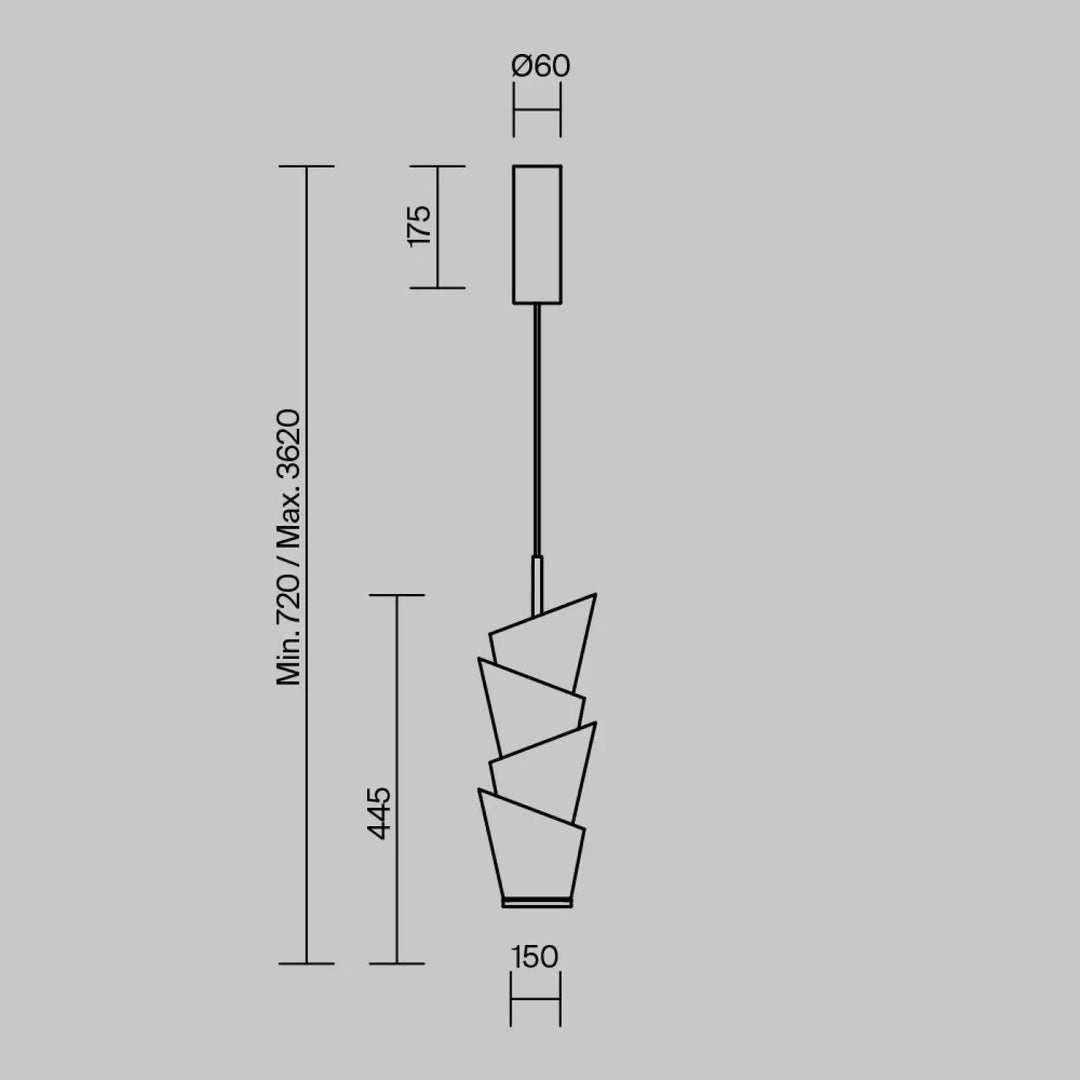 Suspension luminaire seoul avec design géométrique moderne en verre opalin blanc pour une lumière douce