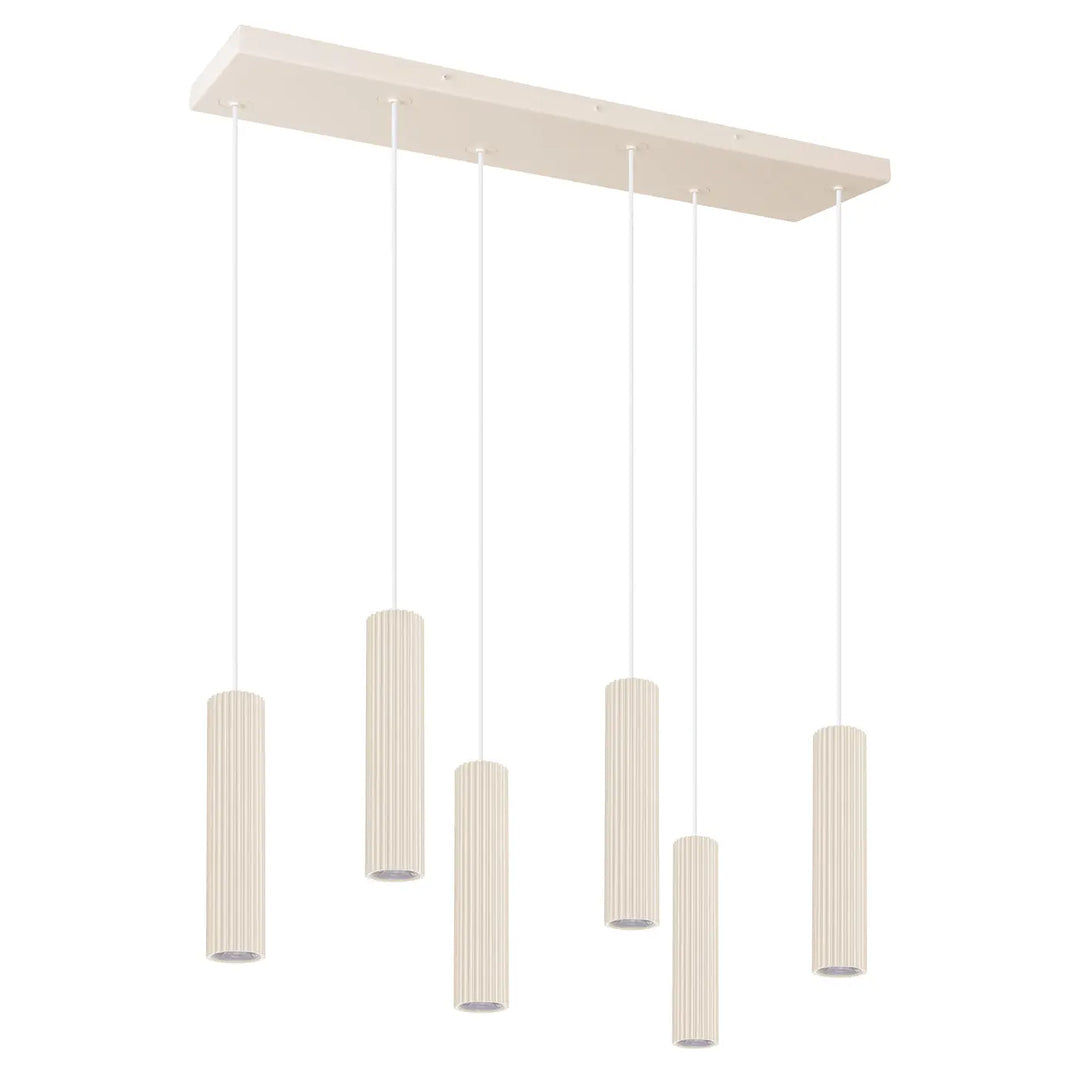 Suspension six tubes IVAR beige vue d'ensemble