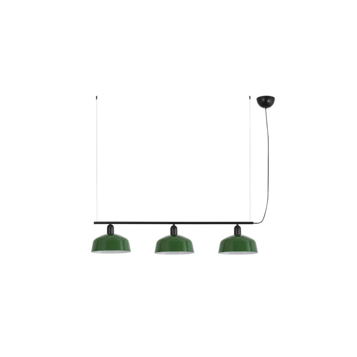 Suspension linéaire Tatawin M métal vert de Faro Barcelona