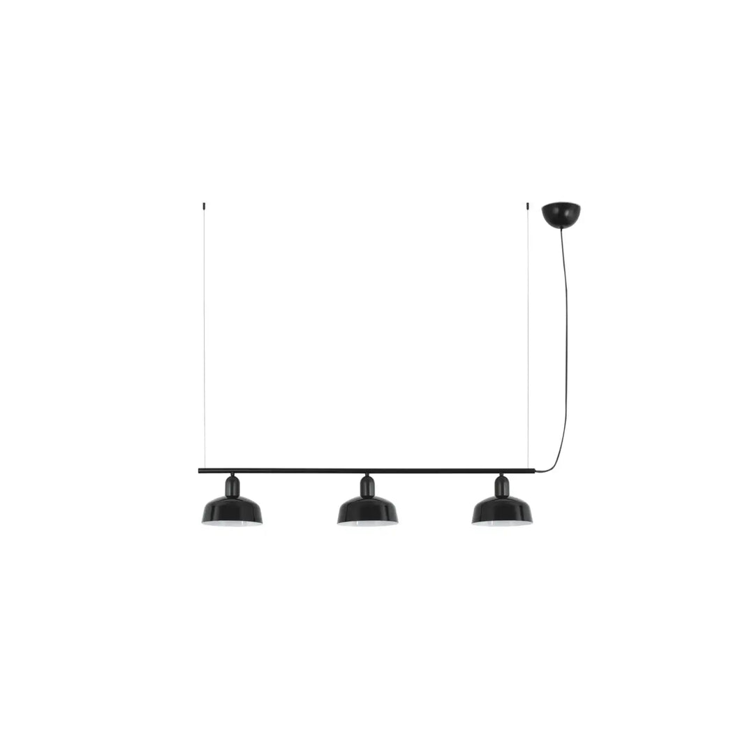 Suspension linéaire Tatawin S métal noir de Faro Barcelona