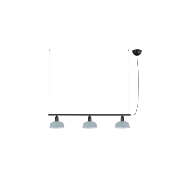 Suspension linéaire Tatawin S métal bleu grisâtre de Faro Barcelona