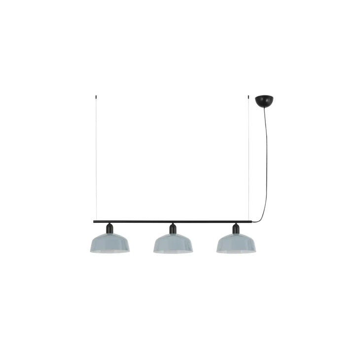 Suspension linéaire Tatawin M métal bleu grisâtre de Faro Barcelona