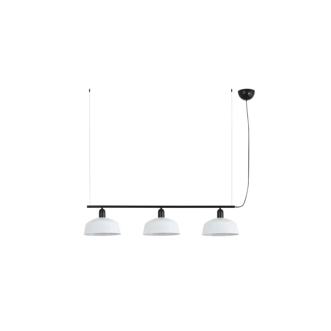 Suspension linéaire Tatawin M métal blanc de Faro Barcelona