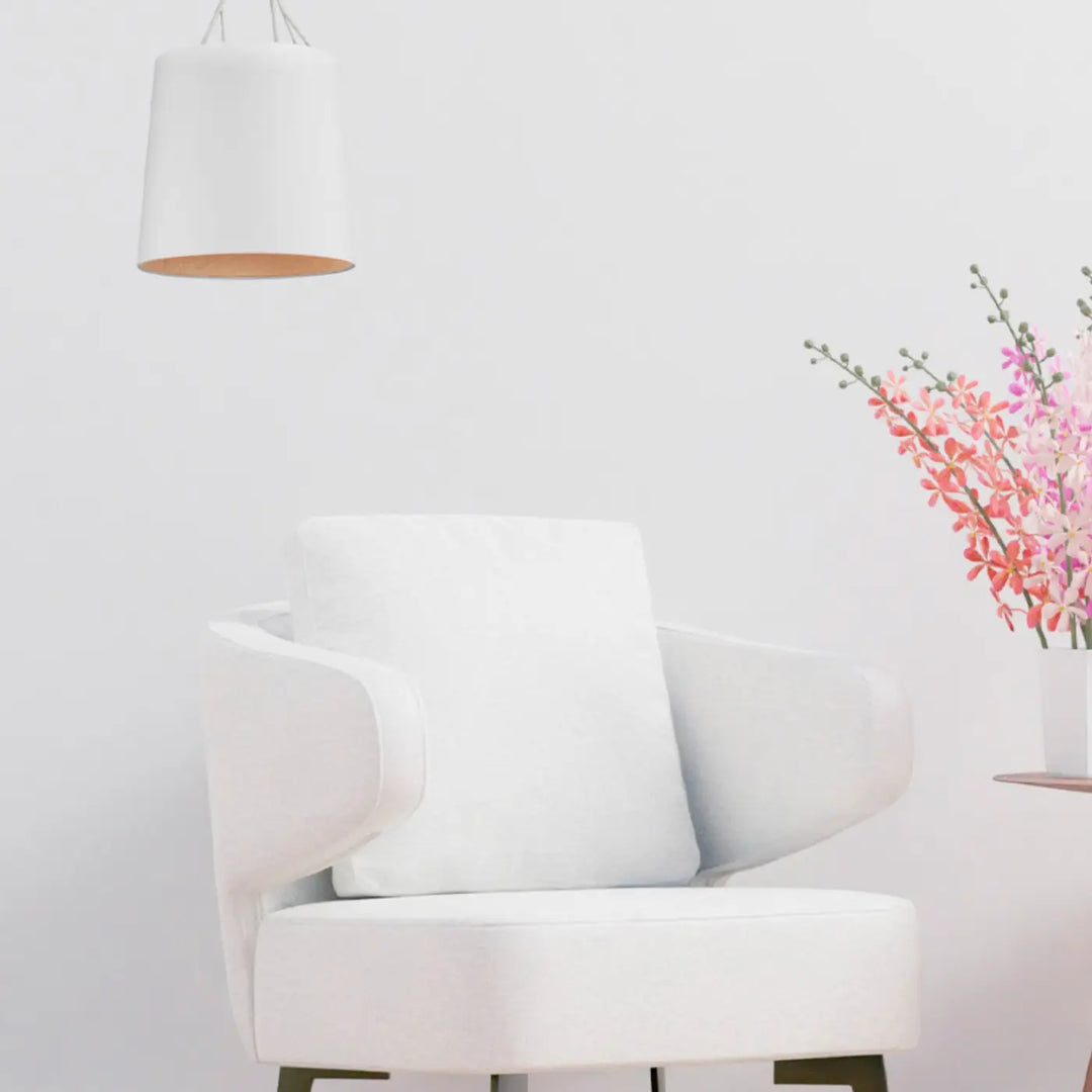 Suspension Tree blanche de Faro Barcelona en situation