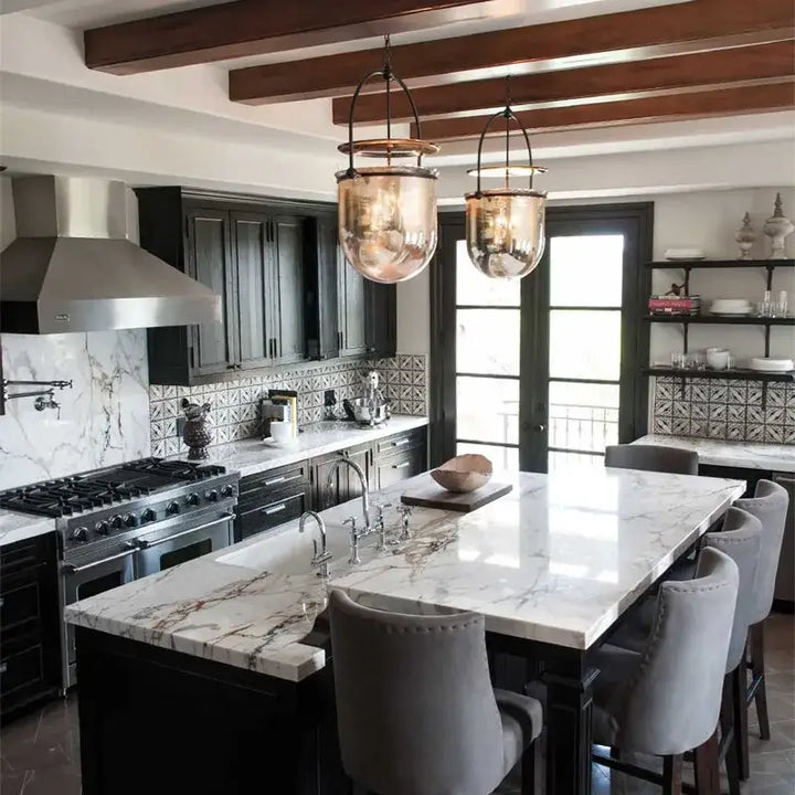 Suspension luminaire ancienne modèle lanterne dorée