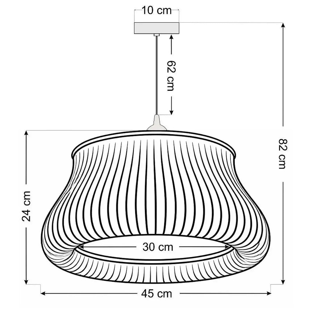 Suspension luminaire oblo argent doré avec finition métallique élégante et design incurvé pour un éclairage moderne