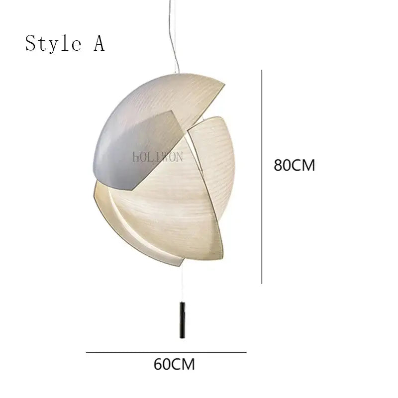 Suspension luminaire artistique en forme géométrique moderne