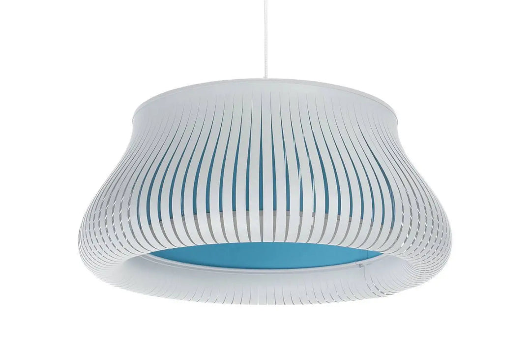 Pendelleuchte Oblo – White/Light blue