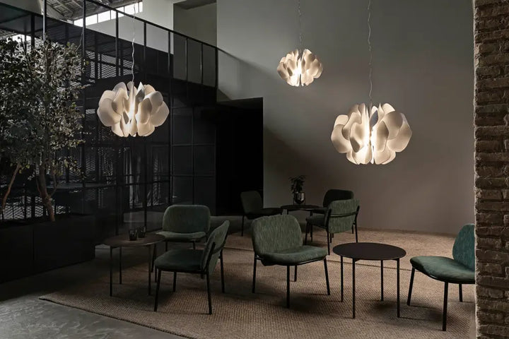 Suspension Luminaire Blanche En Céramique Design