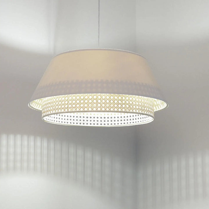 Suspension Luminaire | SENSEI RATTAN (Blanc)