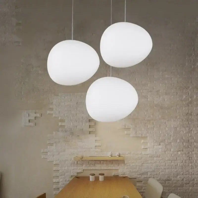Suspension luminaire boule blanche à LED pour intérieur moderne

