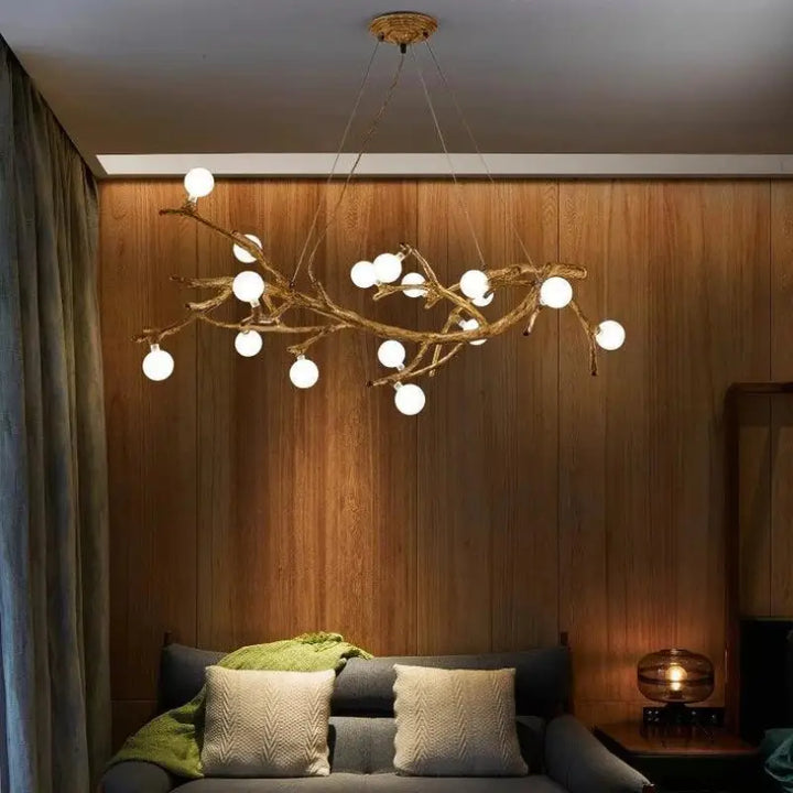 Suspension Luminaire Branche d’Arbre Design Naturel