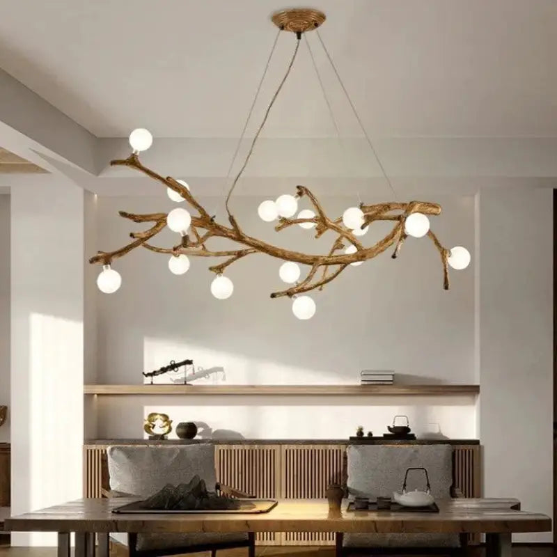 Suspension Luminaire Branche d’Arbre Design Naturel
