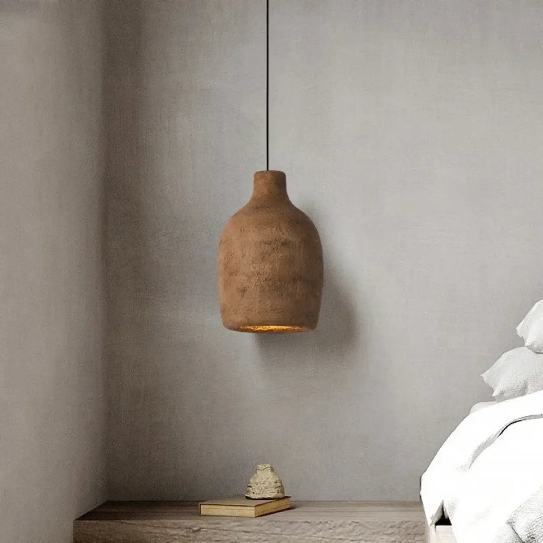 Suspension luminaire chic en résine forme organique moderne