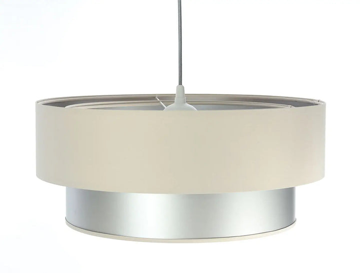 Suspension Luminaire | DUO (Creme/Argent)