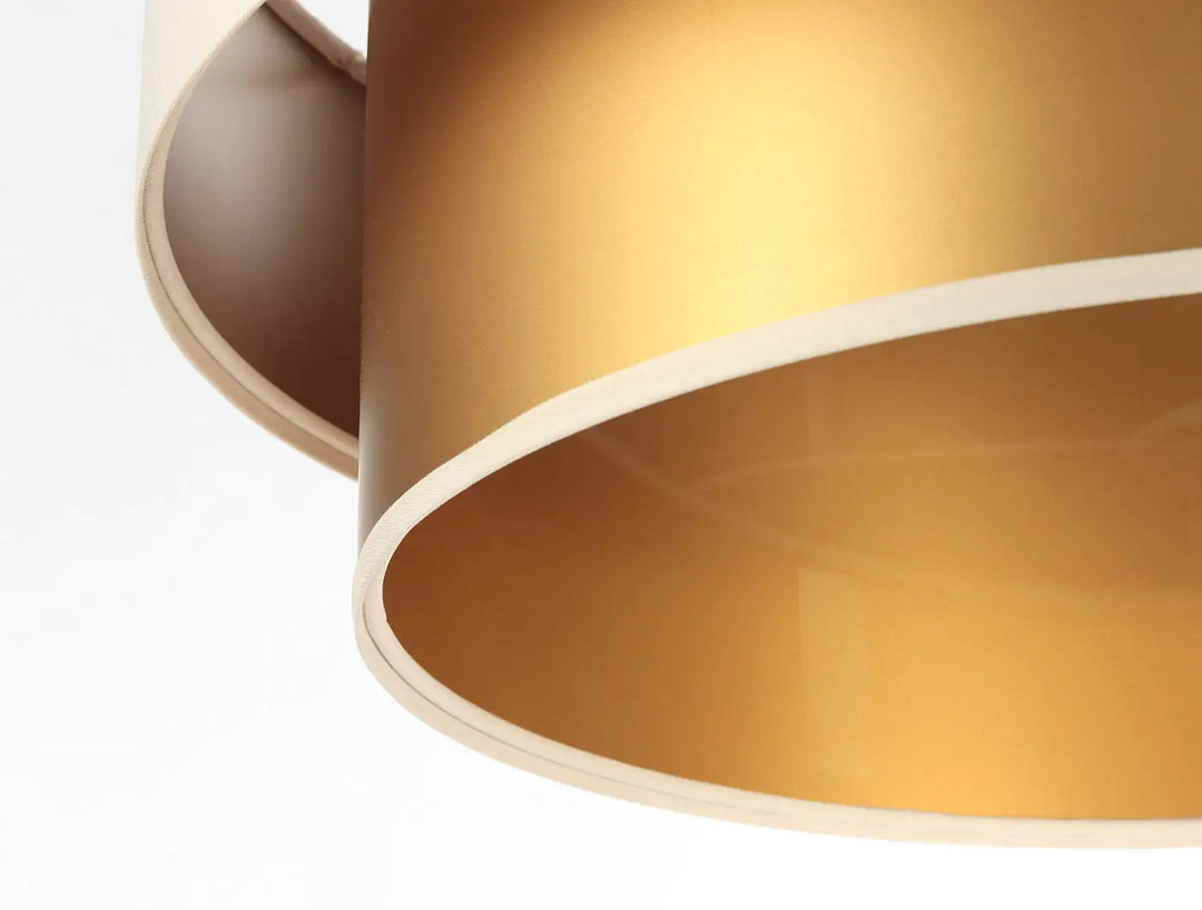 Suspension Luminaire | DUO (Creme/Doré)