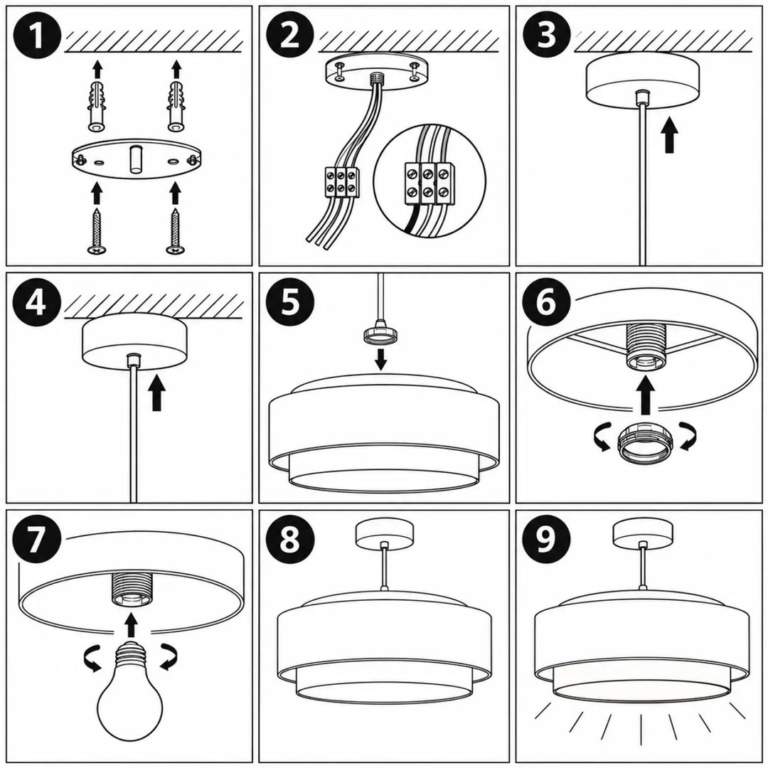 Suspension luminaire crème doblo boho elegant à deux niveaux avec design ecru moderne pour une ambiance chaleureuse