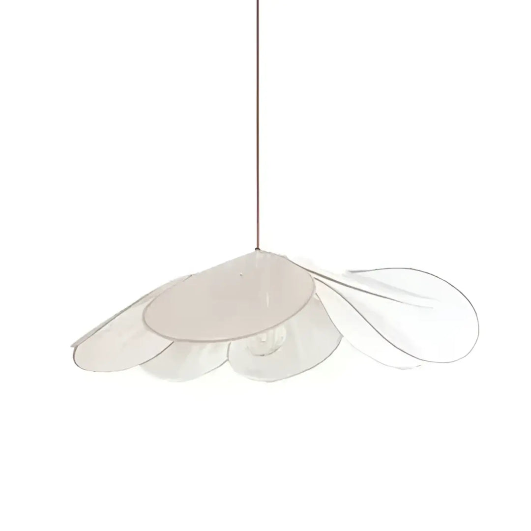 Suspension luminaire design aérienne en pétales au style moderne