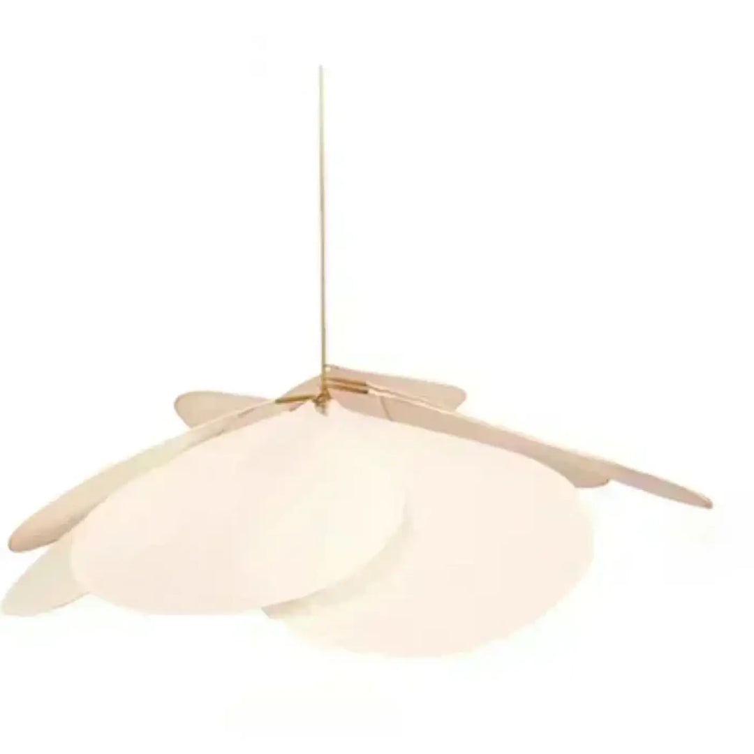 Suspension luminaire design aérienne en pétales au style moderne