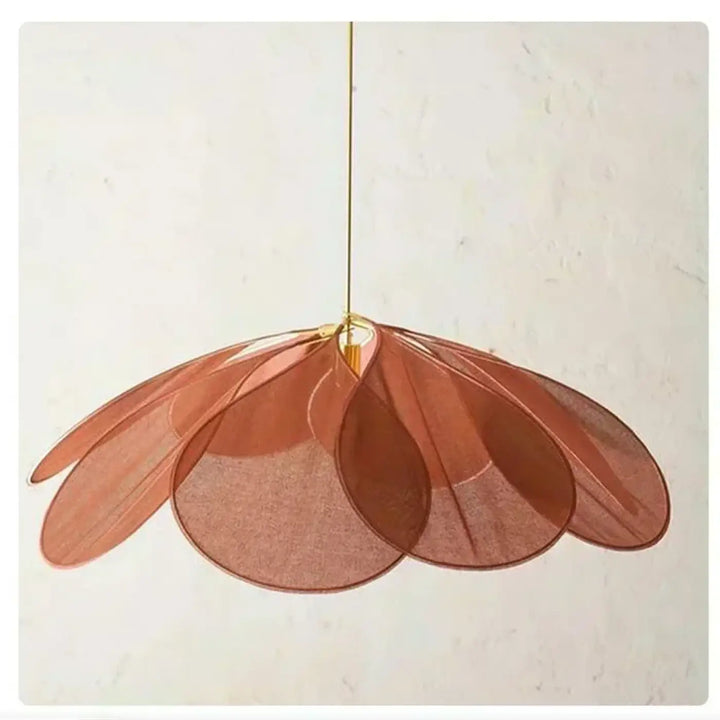 Suspension luminaire design aérienne en pétales au style moderne