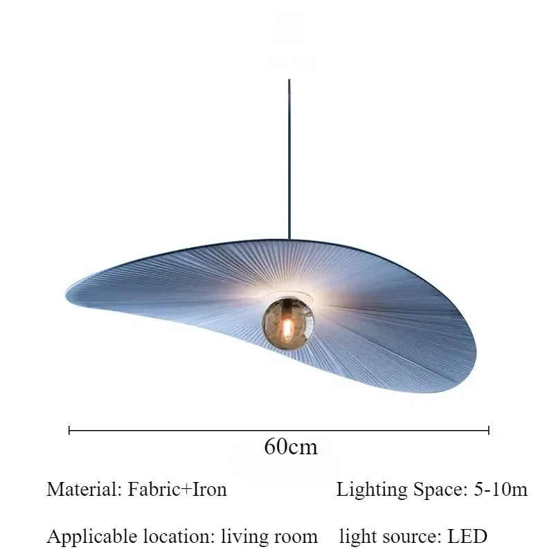 Suspension design contemporain en tissu élégant chic