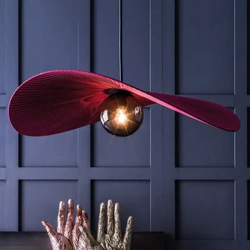 Suspension design contemporain en tissu élégant chic