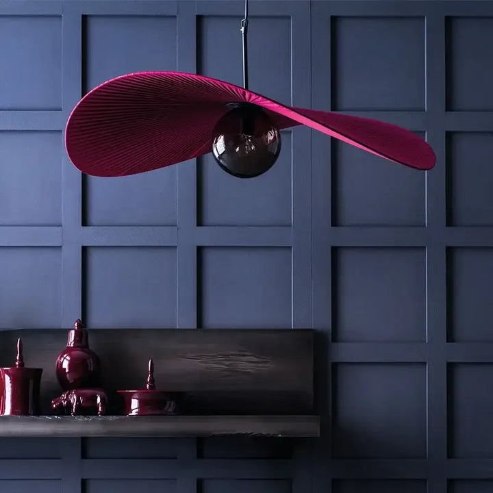 Suspension design contemporain en tissu élégant chic