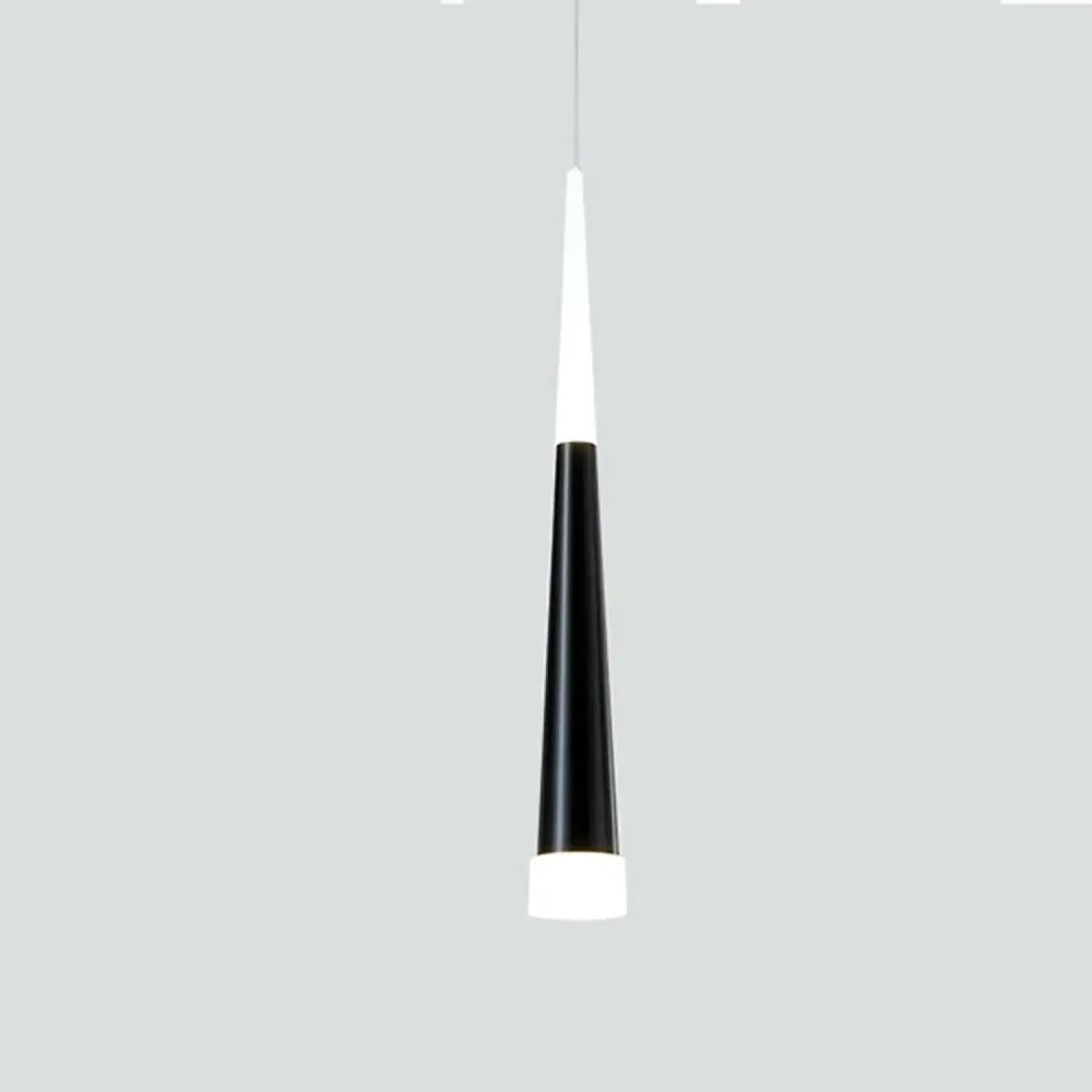 Suspension luminaire dartel avec design conique moderne noir et blanc pour un éclairage élégant et contemporain